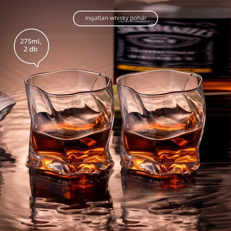 Whiskey pohár készlet - üveg, 401–500 ml, 6–10 darab, modern egyszerű stílus, karton doboz