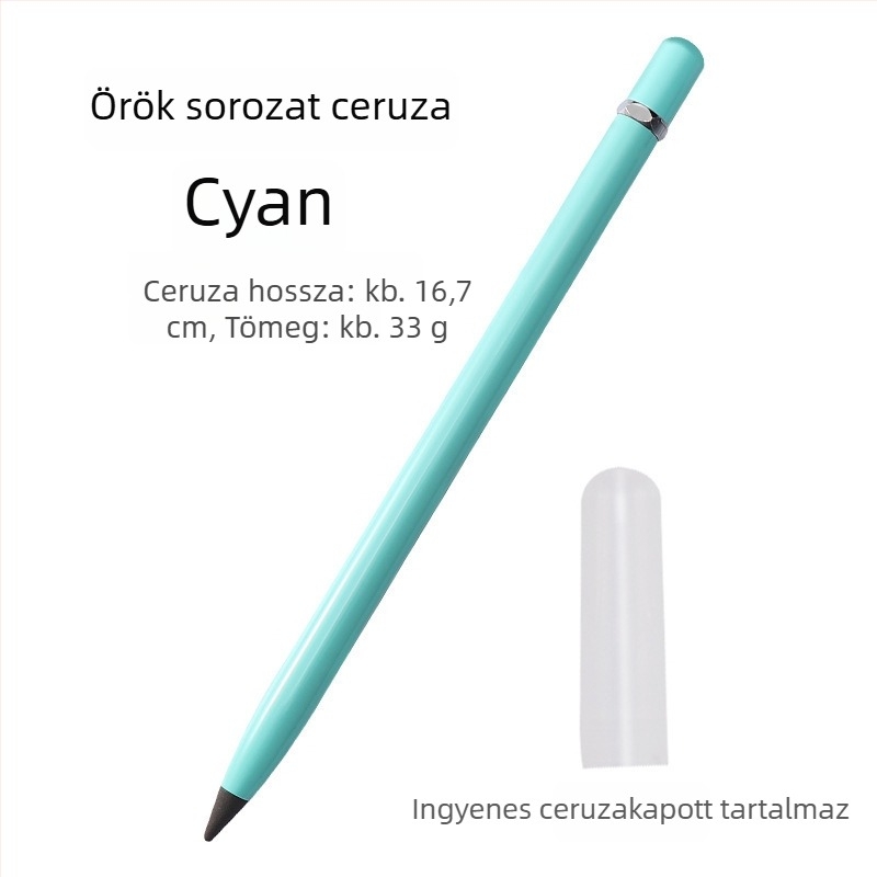 Fém toll tinta nélkül, lézeres logóval, HB tollhegy, kód AL643926257034, GB Nemzeti Szabvány