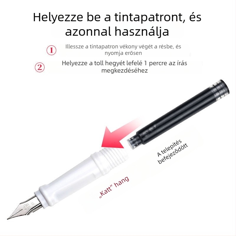 Hero töltőtollhoz cserélhető tintasacskák, 2,6 mm vagy 3,4 mm, 50 vagy 100 darabos csomag, általános iskolás gyerekeknek