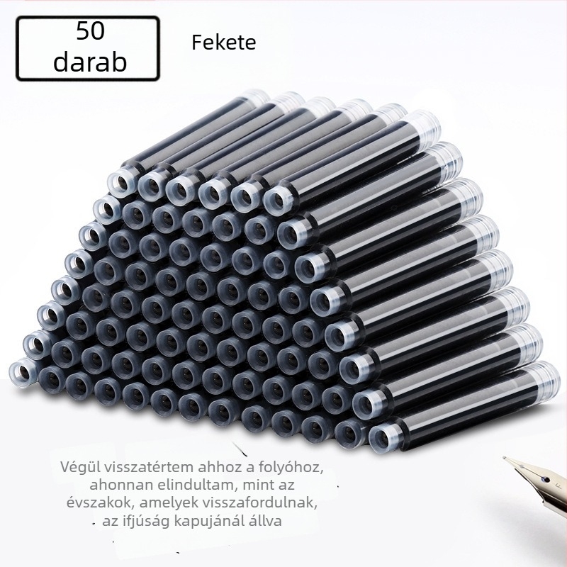 Hero töltőtollhoz cserélhető tintasacskák, 2,6 mm vagy 3,4 mm, 50 vagy 100 darabos csomag, általános iskolás gyerekeknek