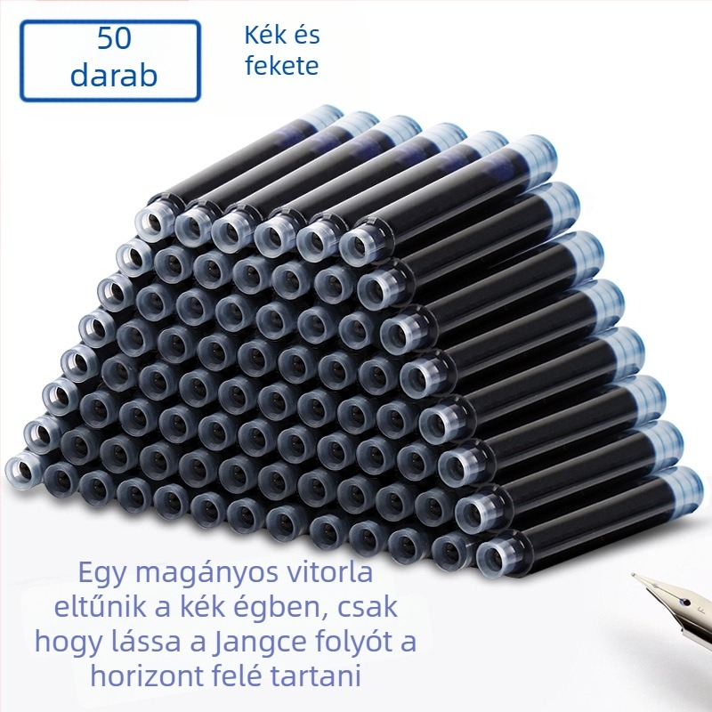 Hero töltőtollhoz cserélhető tintasacskák, 2,6 mm vagy 3,4 mm, 50 vagy 100 darabos csomag, általános iskolás gyerekeknek