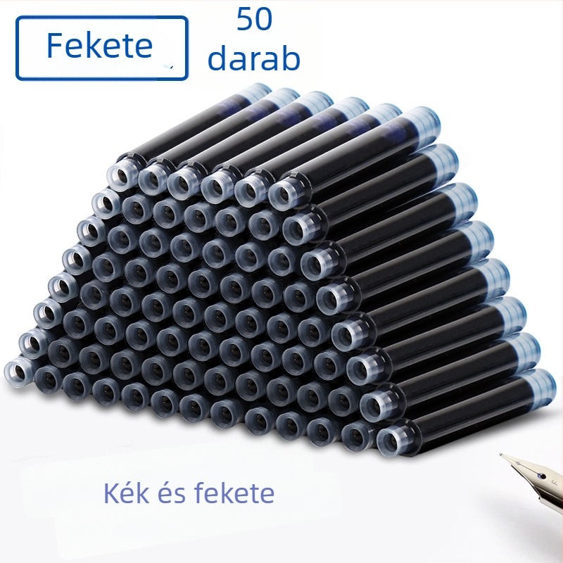 Hero töltőtollhoz cserélhető tintasacskák, 2,6 mm vagy 3,4 mm, 50 vagy 100 darabos csomag, általános iskolás gyerekeknek