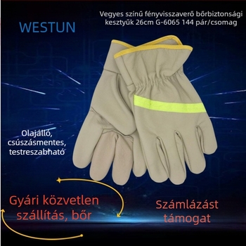 Weishidun hegesztő kesztyűk bútorbőrből munka védelmére