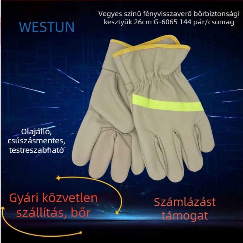 Weishidun hegesztő kesztyűk bútorbőrből munka védelmére