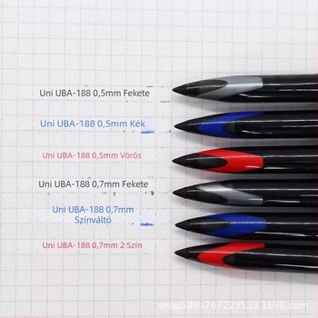 Aláíró toll Uni Mitsubishi Pencil, UBA-188, Student sorozat, műanyag test, Air Free Ink Control