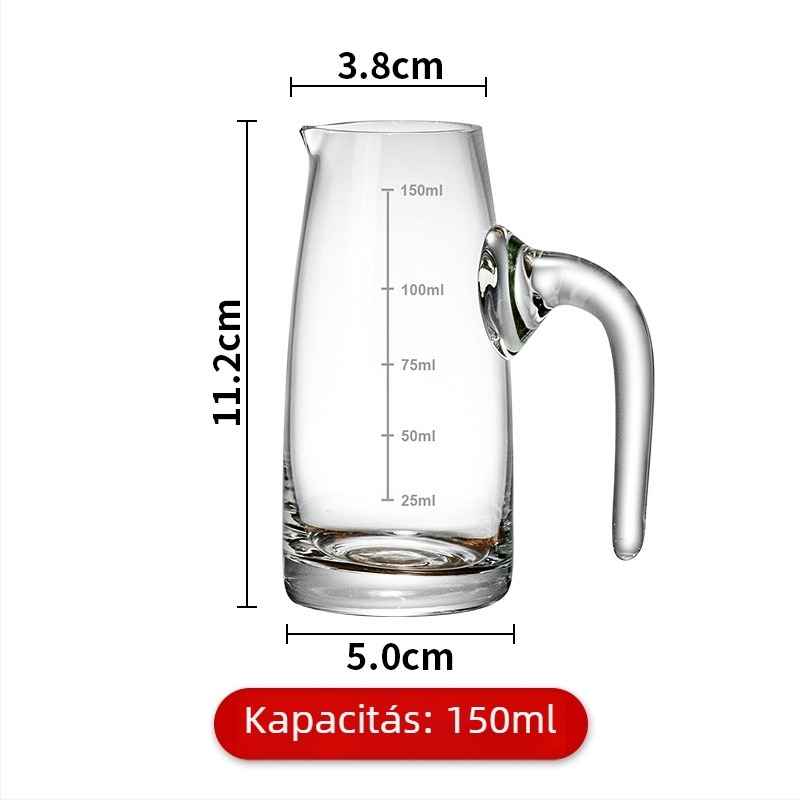 Otthoni likőrdispenser készlet – üveg, 101–200 ml kapacitás, 6–10 darab, modern minimális stílus, logónyomás elérhető