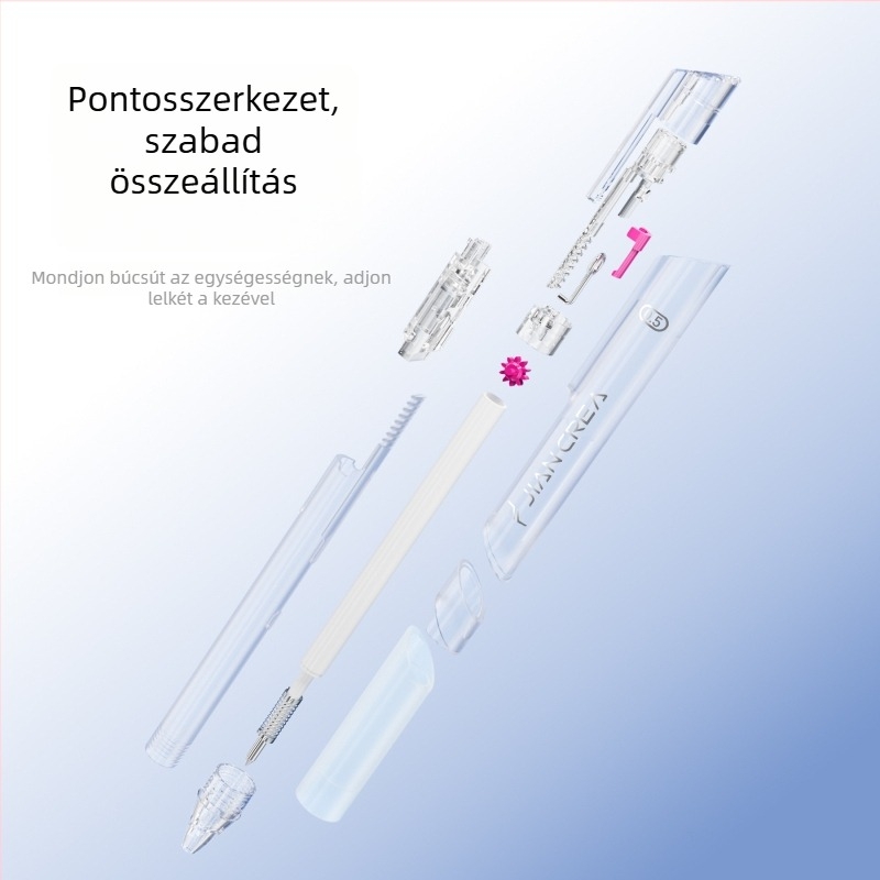 DIY toll összeállítású tollal, sima írás (Márka Simple Creativity; Modell JC-0701; Burkolat: műanyag; Törölhetetlen tinta; Tollhegy anyaga: Egyéb anyag)