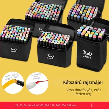 Touch Mark két végű marker készlet – olaj alapú tinta, alapcsomagolás