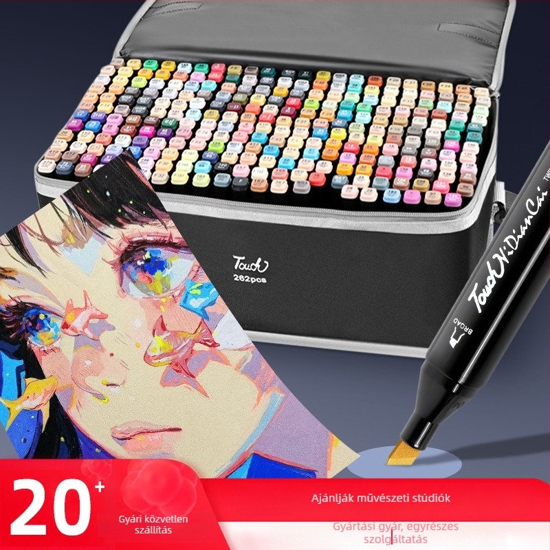 Touch Mark két végű marker készlet – olaj alapú tinta, alapcsomagolás