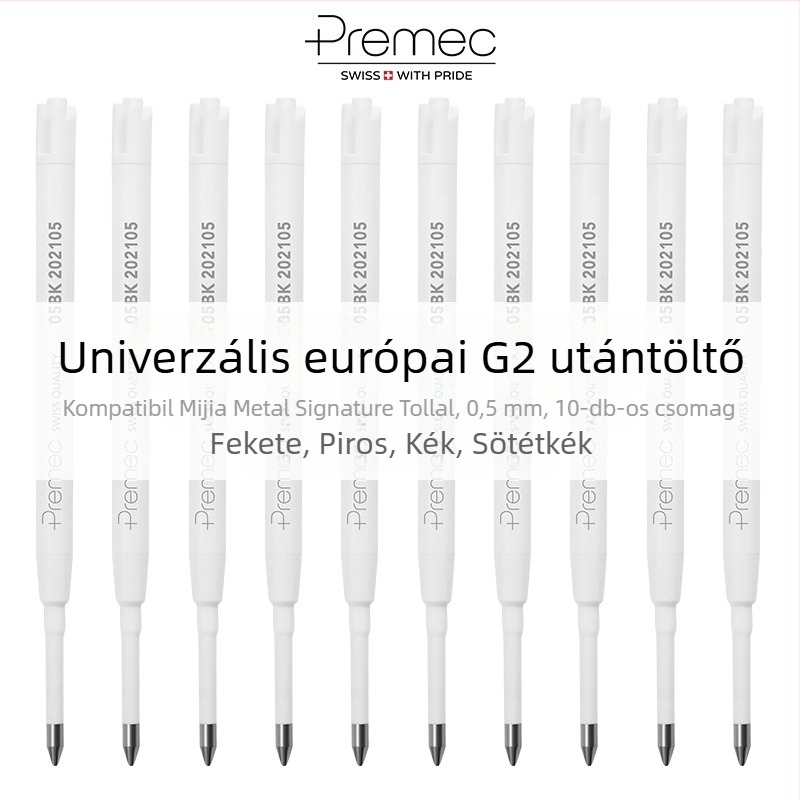 Premec G2 töltőrefill – 0,5 mm írási vonal, műanyag, 10 darabos csomag