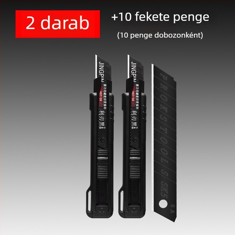 Bahai BH-Tool művészeti kés penge, műanyag-szénacél felépítés, penge 0,6×18×100 mm, tömeg 90 g