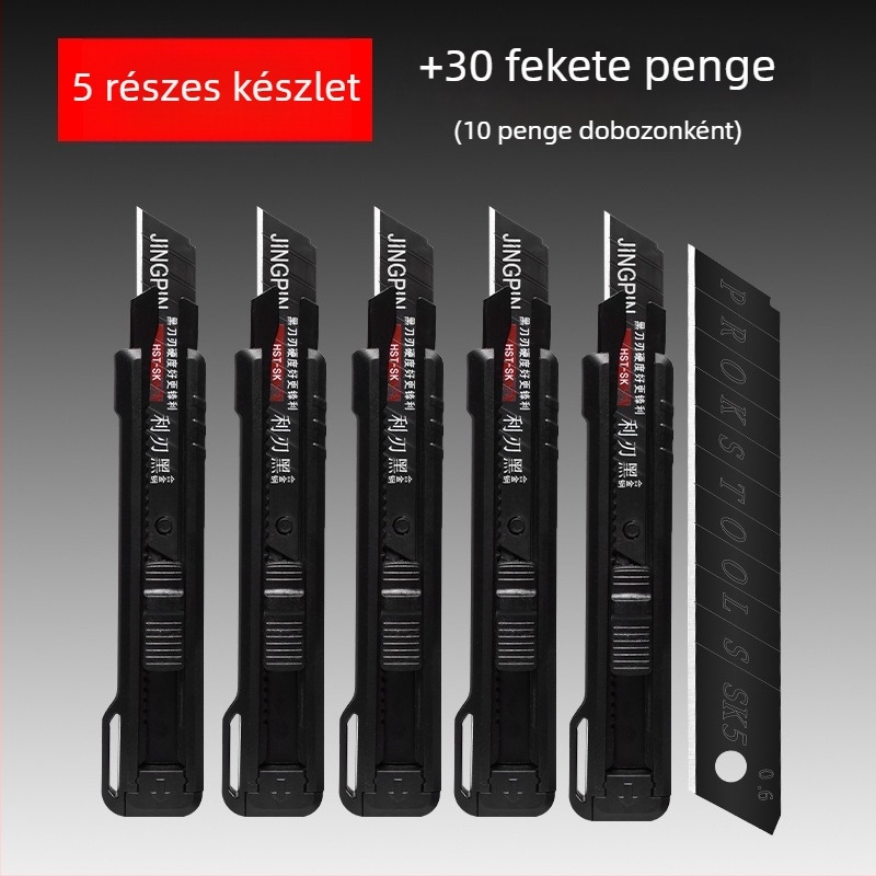 Bahai BH-Tool művészeti kés penge, műanyag-szénacél felépítés, penge 0,6×18×100 mm, tömeg 90 g