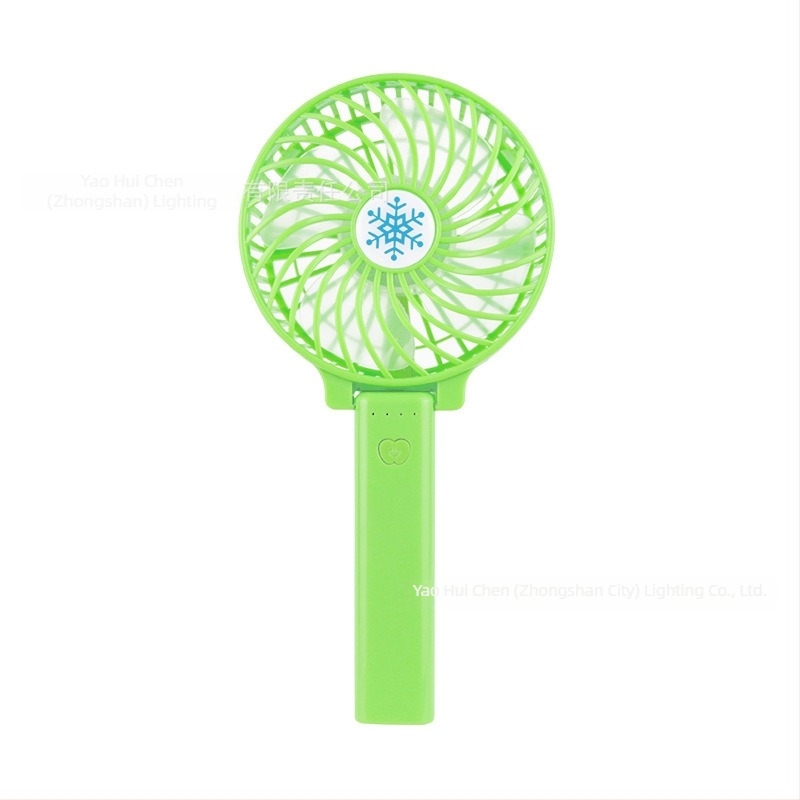 Összecsukható kézi ventilátor LED-világítással, USB-ről tölthető, hordozható és csendes