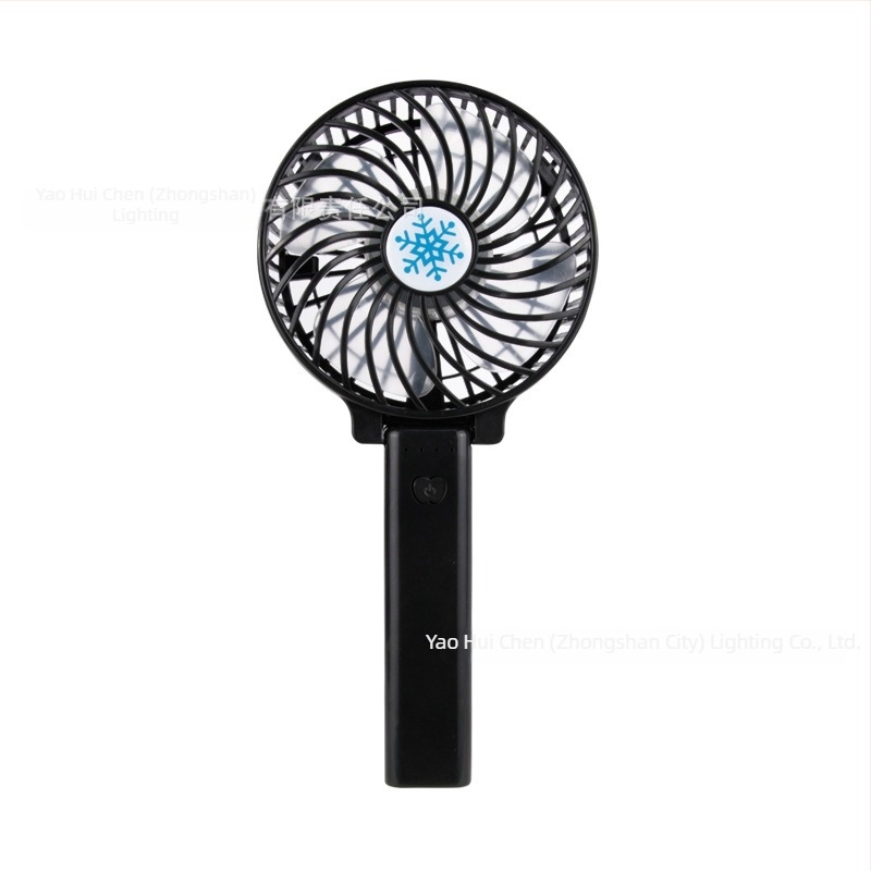 Összecsukható kézi ventilátor LED-világítással, USB-ről tölthető, hordozható és csendes