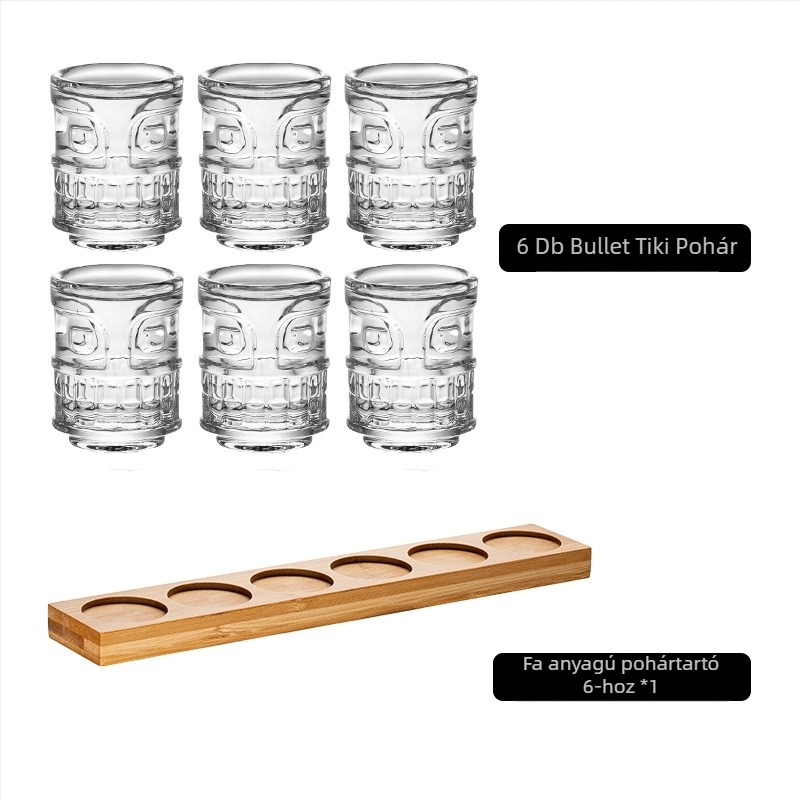 Barx koktél pohár, 301–400 ml, üveg, modern minimalista stílus függőleges csíkokkal