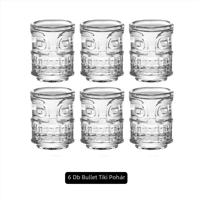 Barx koktél pohár, 301–400 ml, üveg, modern minimalista stílus függőleges csíkokkal