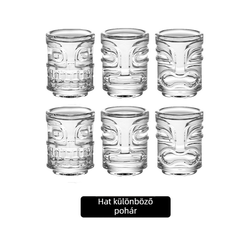 Barx koktél pohár, 301–400 ml, üveg, modern minimalista stílus függőleges csíkokkal