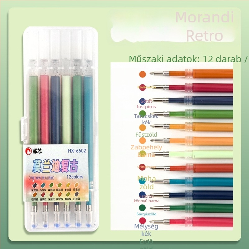 Gél toll refil, 0,7 mm, műanyag test, dobozos csomagolás, Hundred Gold, kézi rajzokhoz