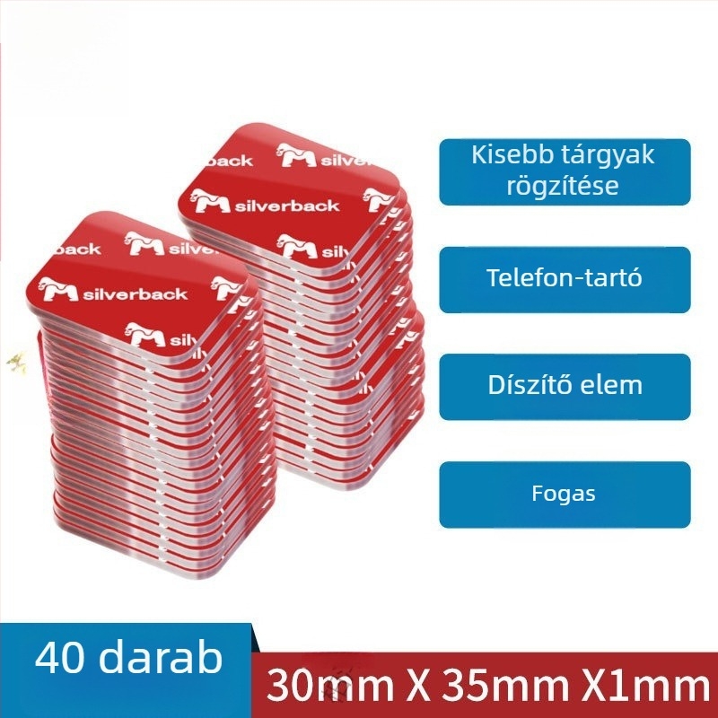 Nano kétszeres ragasztó szalag, magas viszkozitású, átlátszó, kis darabok, erős tapadás autóhoz és otthonhoz