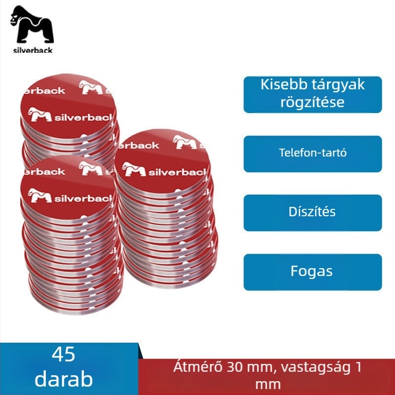 Nano kétszeres ragasztó szalag, magas viszkozitású, átlátszó, kis darabok, erős tapadás autóhoz és otthonhoz