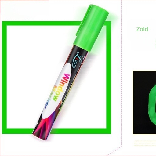LED fluoreszkáló tábla kiemelő toll, színes, vízbázisú radírozható grafiti- és rajzmárk
