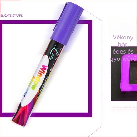 LED fluoreszkáló tábla kiemelő toll, színes, vízbázisú radírozható grafiti- és rajzmárk