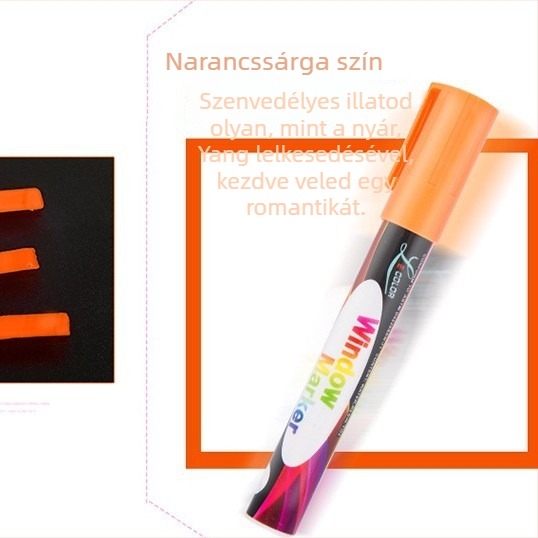 LED fluoreszkáló tábla kiemelő toll, színes, vízbázisú radírozható grafiti- és rajzmárk