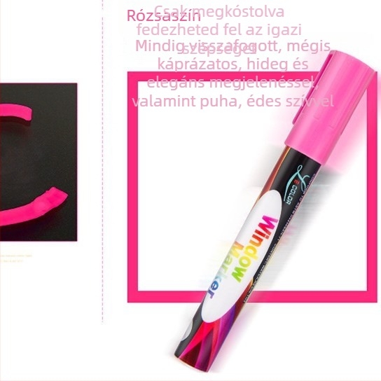 LED fluoreszkáló tábla kiemelő toll, színes, vízbázisú radírozható grafiti- és rajzmárk