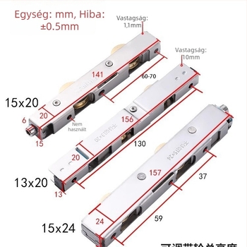 Erkély tolóajtó alsó görgő, szénacélból, modell H20230422, Shouli márka, ajtók és ablakokhoz, modern minimalista stílus.