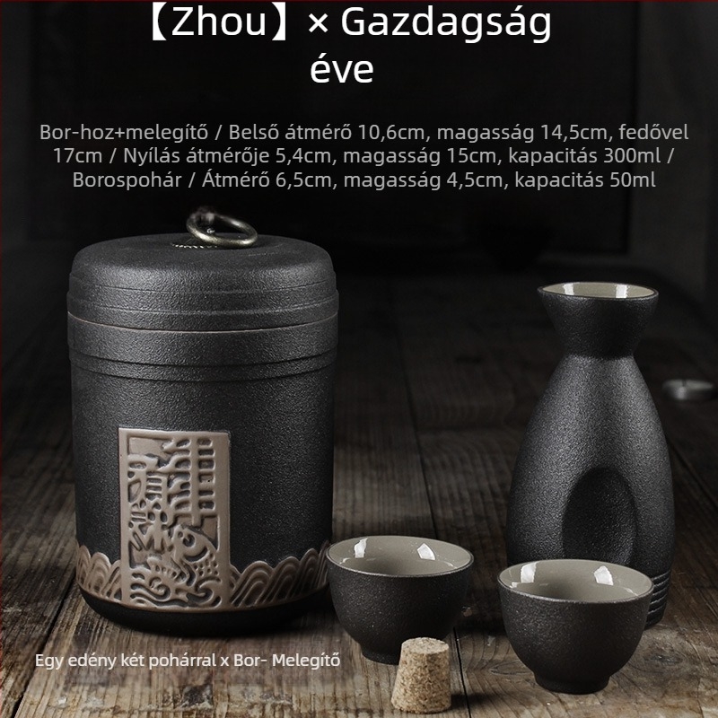 Bormelegítő készlet Shengsheng márka, modern egyszerű stílus, nyomtatott logó, borhoz