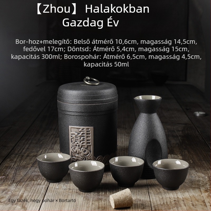 Bormelegítő készlet Shengsheng márka, modern egyszerű stílus, nyomtatott logó, borhoz