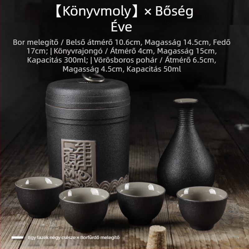 Bormelegítő készlet Shengsheng márka, modern egyszerű stílus, nyomtatott logó, borhoz