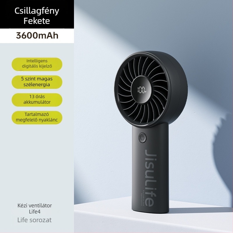 Life4 kézben tartható mini USB ventilátor, műanyag, egyszerű stílus, hordozható, alkalmas diákoknak, utazás, üzleti út, iroda, kollégium