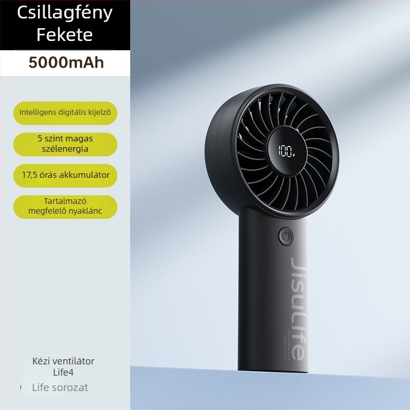 Life4 kézben tartható mini USB ventilátor, műanyag, egyszerű stílus, hordozható, alkalmas diákoknak, utazás, üzleti út, iroda, kollégium