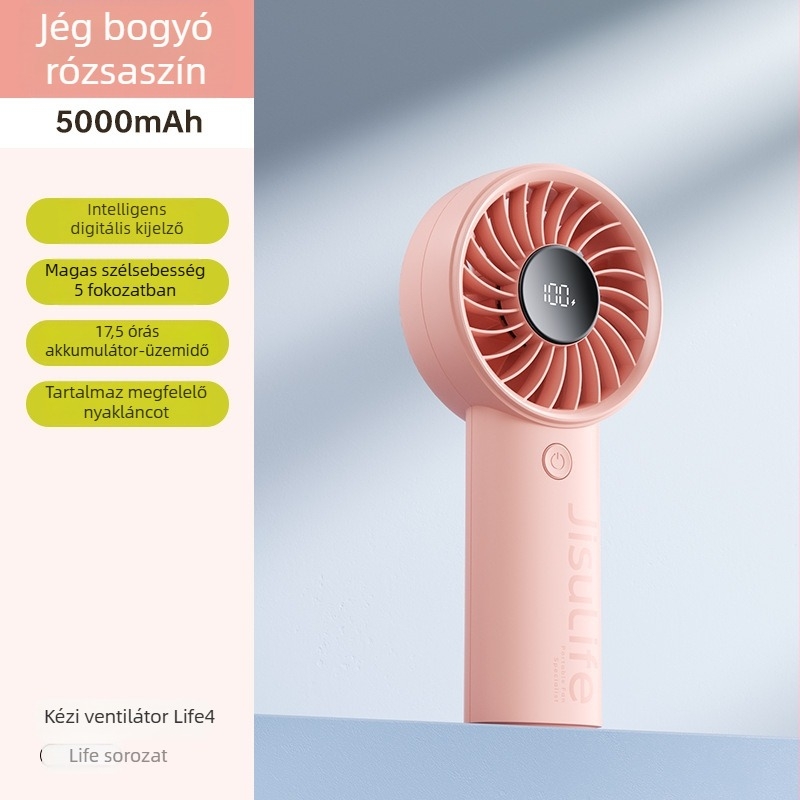 Life4 kézben tartható mini USB ventilátor, műanyag, egyszerű stílus, hordozható, alkalmas diákoknak, utazás, üzleti út, iroda, kollégium