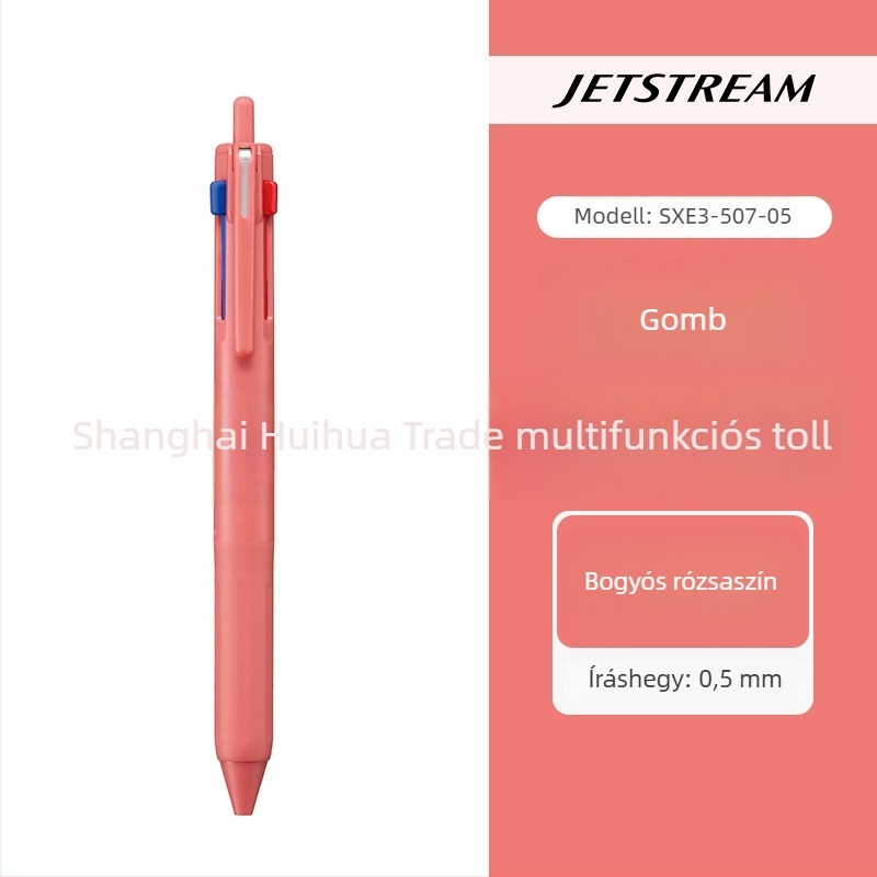 Uni Mitsubishi SXE3-507 multifunkcionális JetStream toll, három az egyben tinta, nyomógombos golyóstoll