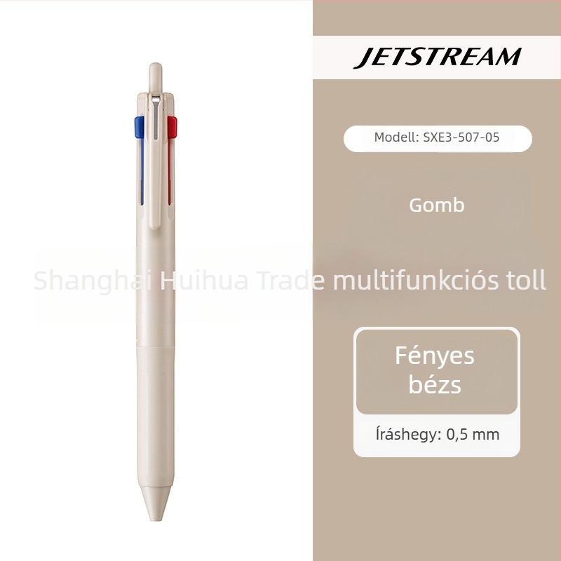 Uni Mitsubishi SXE3-507 multifunkcionális JetStream toll, három az egyben tinta, nyomógombos golyóstoll