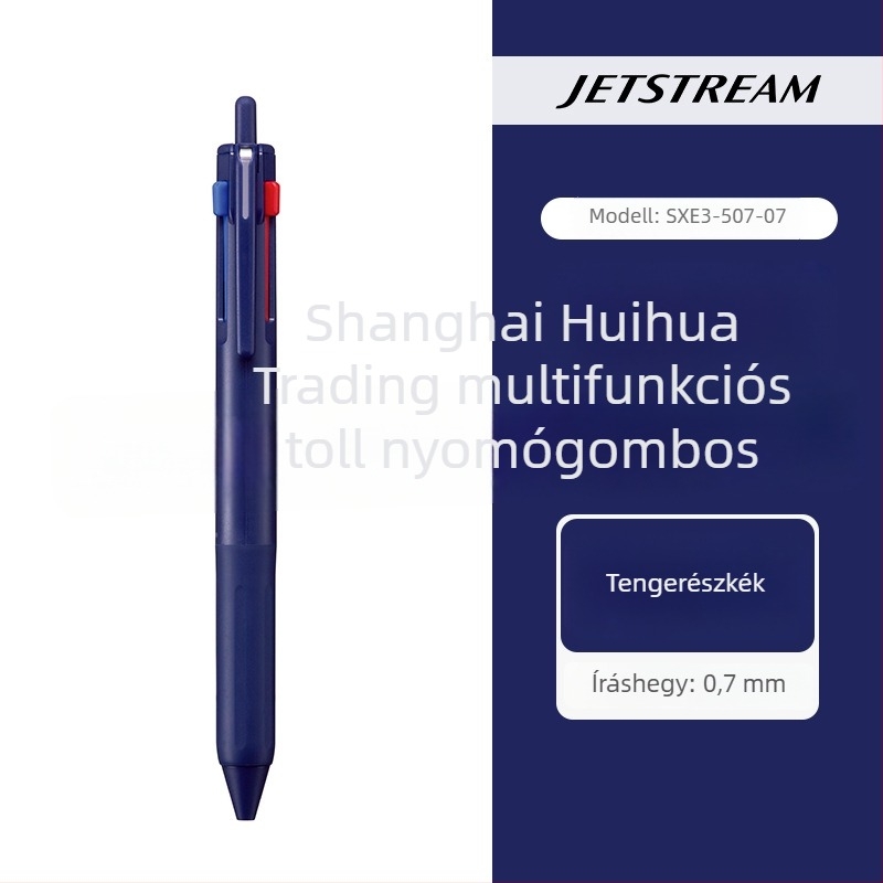 Uni Mitsubishi SXE3-507 multifunkcionális JetStream toll, három az egyben tinta, nyomógombos golyóstoll