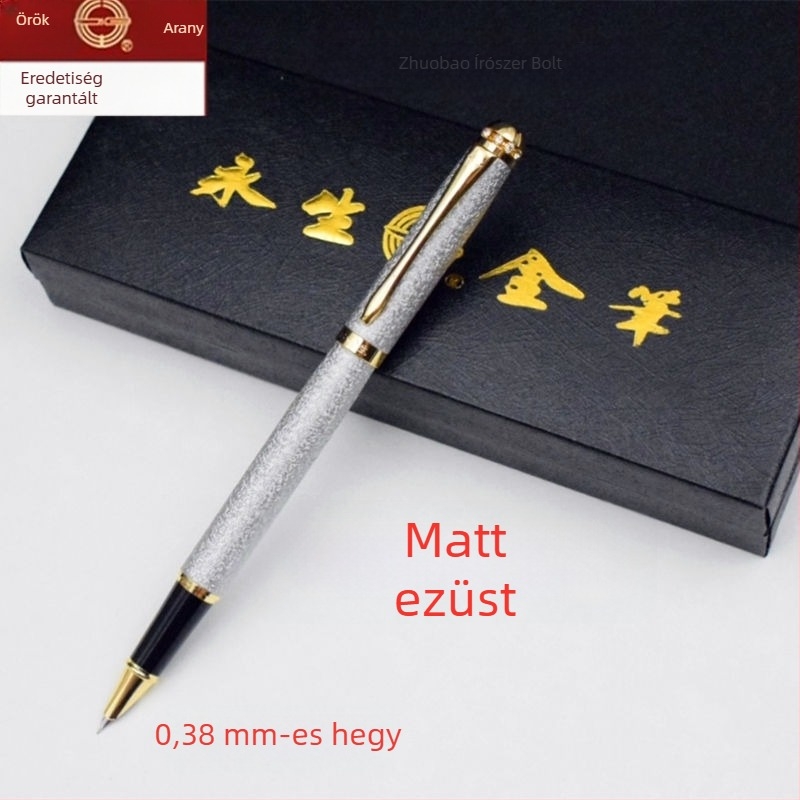 Eredeti Eternal Life töltőtoll diákoknak, elegáns íráshoz, üzleti ajándék, cserélhető tintatartály és gravírozás