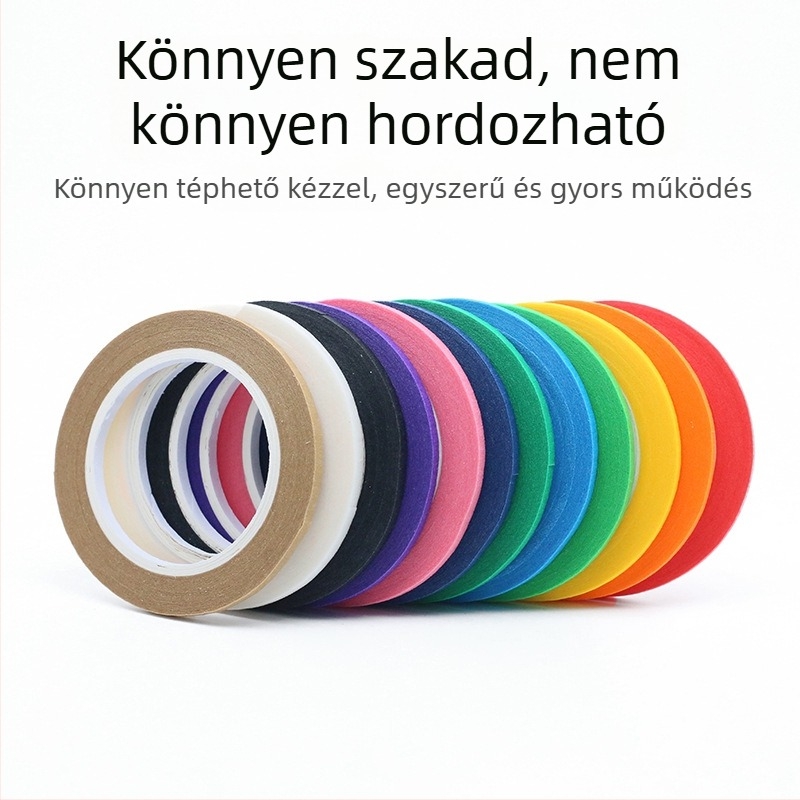 Texturált papírból készült maszkoló szalag sablonkészítéshez, magas tapadás, keresztvágásos szakadás, testreszabható nyomat, kioldópapír