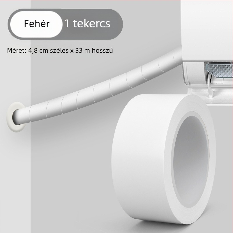 PVC csőburkoló szalag külső védelmet biztosít metalcsövekhez – alapanyag PVC, vastagság 0,14 mm, hőmérsékletállóság 60°C (rövid/hosszú távon), márka Ben yida