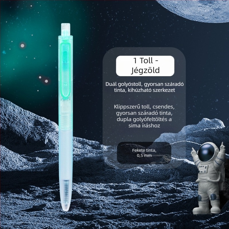 Dotted stone zselés toll Time and Space Capsule sorozat – műanyag test, rozsdamentes acél hegy, nem törölhető