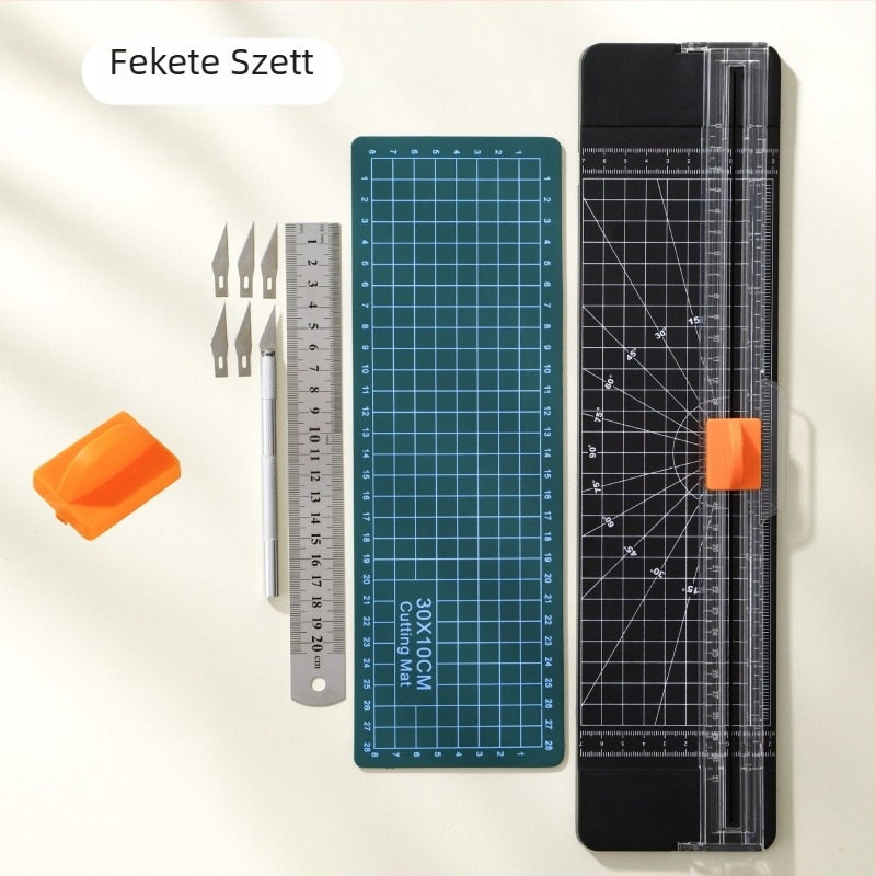 Kézi papírtvágó – Yinian, Műanyag test, Paper Cutter modell, Termékszám 818, Cél: papírvágás