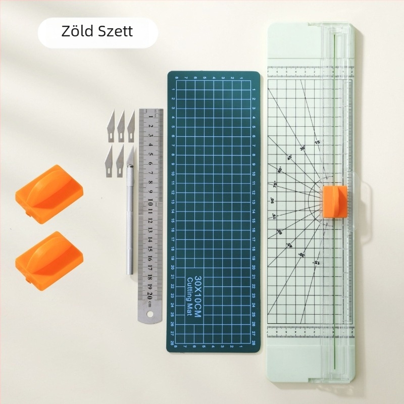 Kézi papírtvágó – Yinian, Műanyag test, Paper Cutter modell, Termékszám 818, Cél: papírvágás