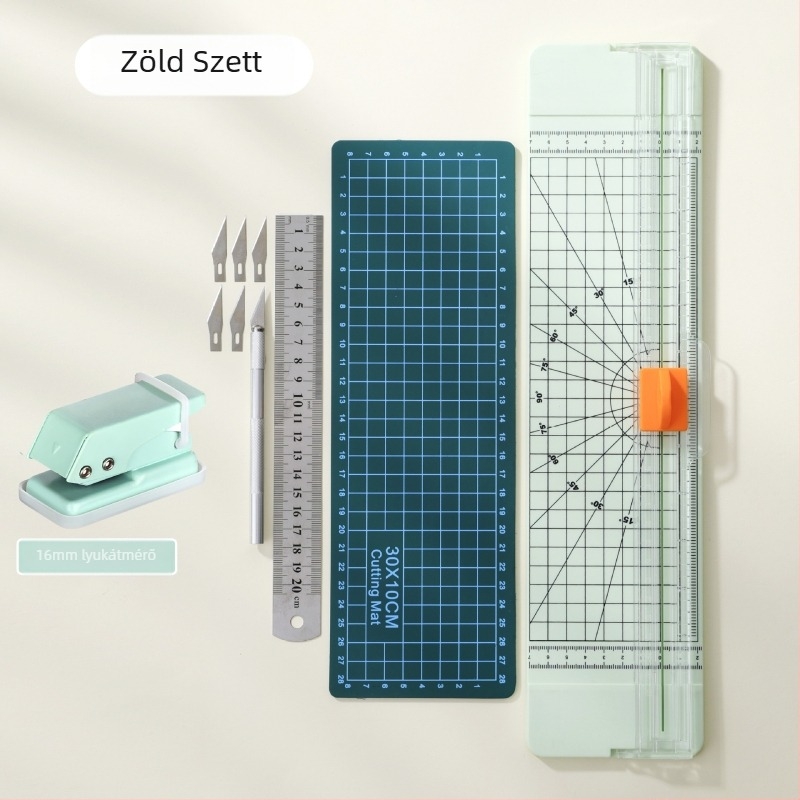 Kézi papírtvágó – Yinian, Műanyag test, Paper Cutter modell, Termékszám 818, Cél: papírvágás