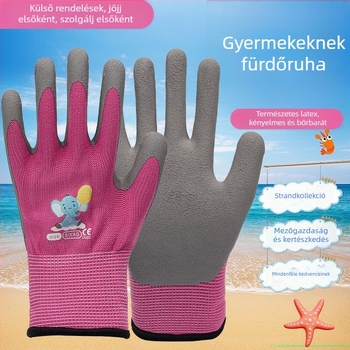 Gyermekek számára védő munkakesztyűk – kopásálló, csúszásmentes, lélegző