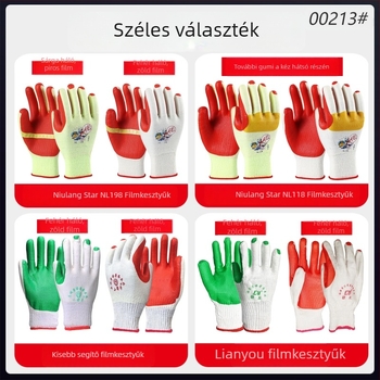Altair Munkavédelmi kesztyűk puha gumírozott anti-slip felülettel, kopásálló, áthatolás- és szúrásálló, olajálló, 140 g, építkezési helyekre, logisztikára, mezőgazdaságra, erdőgazdaságra és autójavításra