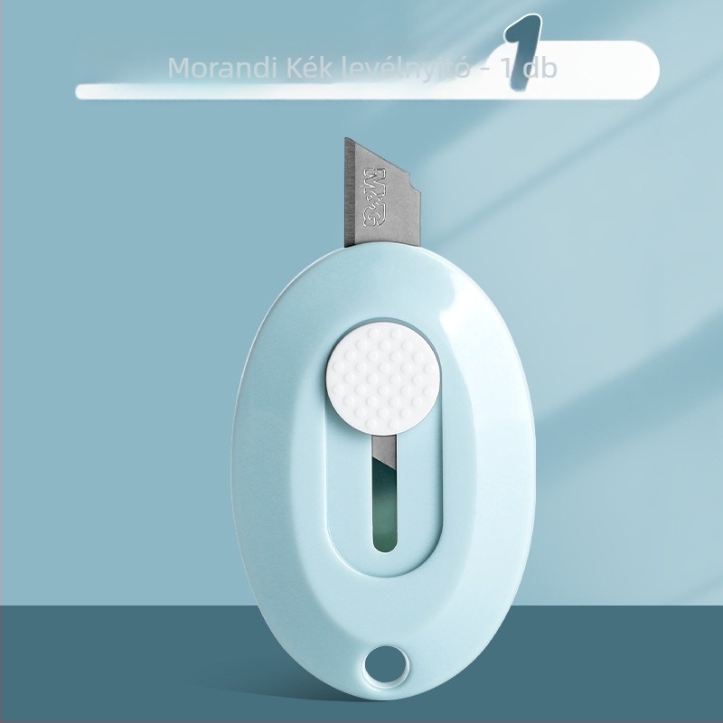 Univerzális kés ollóval és doboznyitóval – Modell 960, Anyag: műanyag, Nettó tömeg: 100 g, Márka: M&g / Morning Light