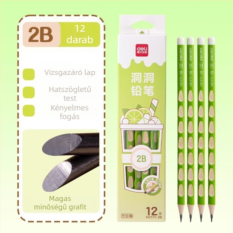 Deli fa ceruza - 2B/HB mag, fa test, írásra és vizsgákra