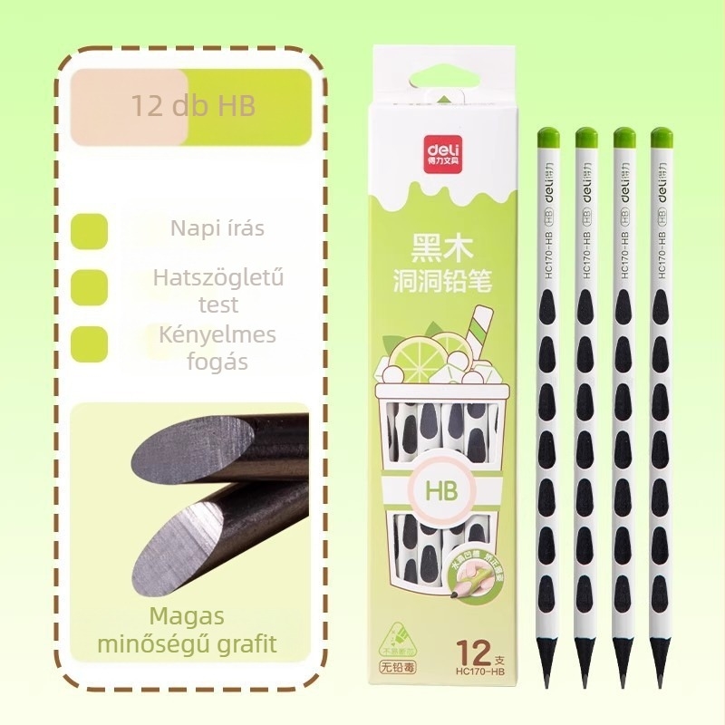 Deli fa ceruza - 2B/HB mag, fa test, írásra és vizsgákra
